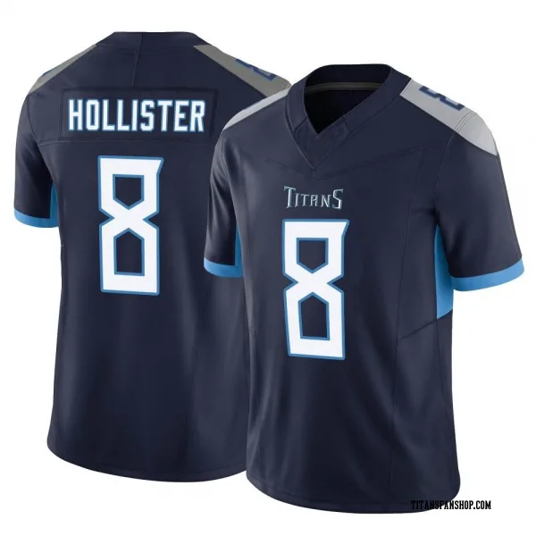 Youth Cody Hollister Tennessee Titans Limited Navy Vapor F.U.S.E. Jersey