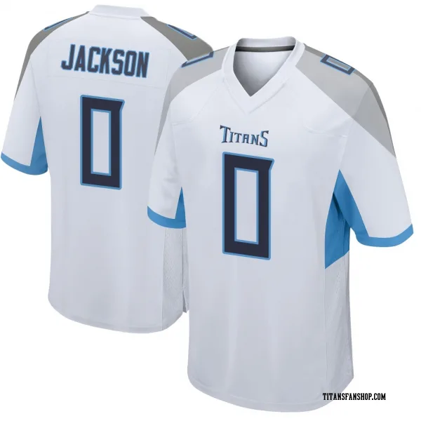 Youth Courtney Jackson Tennessee Titans Game White Jersey