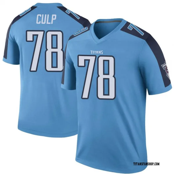 Youth Curley Culp Tennessee Titans Legend Light Blue Color Rush Jersey