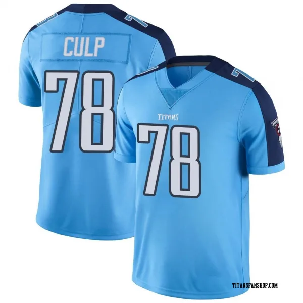 Youth Curley Culp Tennessee Titans Limited Light Blue Color Rush Jersey