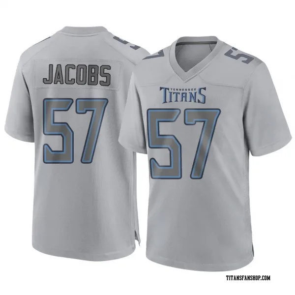 Youth Curtis Jacobs Tennessee Titans Game Gray Atmosphere Fashion Jersey