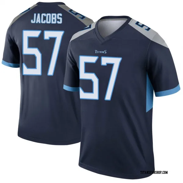 Youth Curtis Jacobs Tennessee Titans Legend Navy Jersey