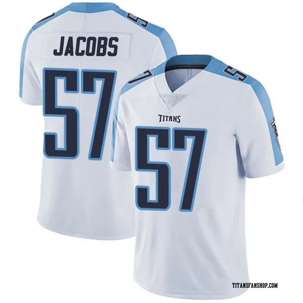Youth Curtis Jacobs Tennessee Titans Limited White Vapor Untouchable Jersey