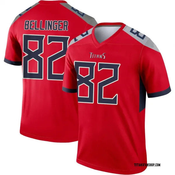 Youth Daniel Bellinger Tennessee Titans Legend Red Inverted Jersey