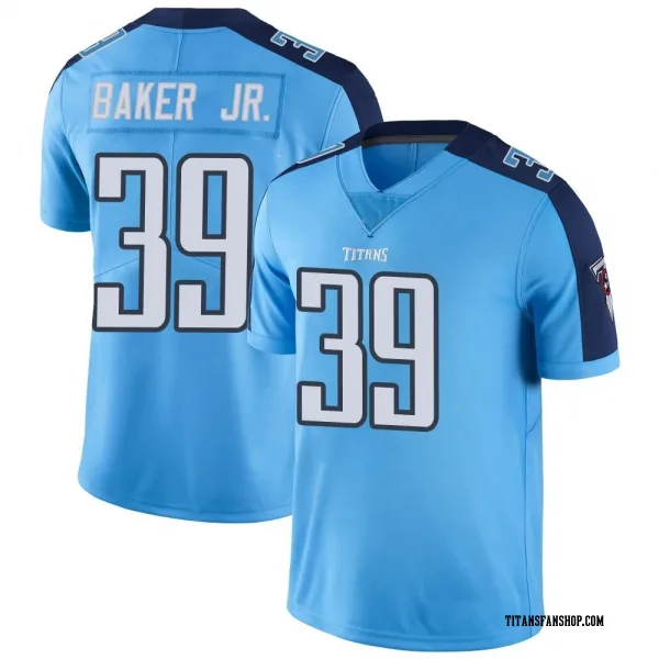 Youth Darrell Baker Jr. Tennessee Titans Limited Light Blue Color Rush Jersey