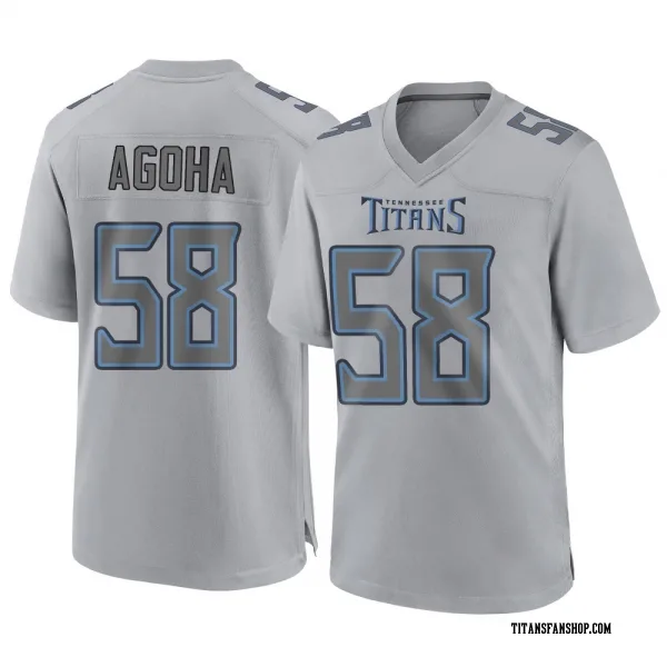 Youth David Ebuka Agoha Tennessee Titans Game Gray Atmosphere Fashion Jersey