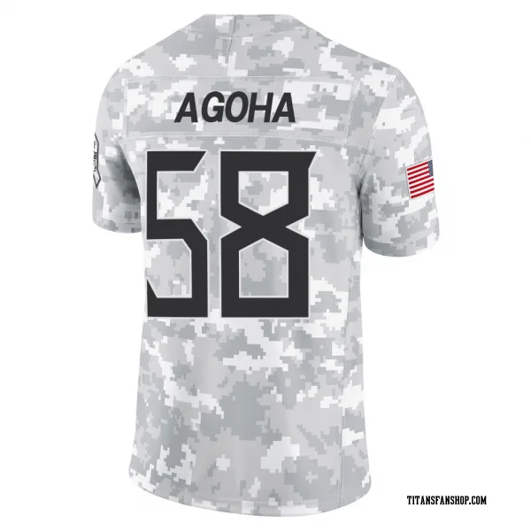 Youth David Ebuka Agoha Tennessee Titans Limited Arctic Camo 2024 Salute to Service Jersey