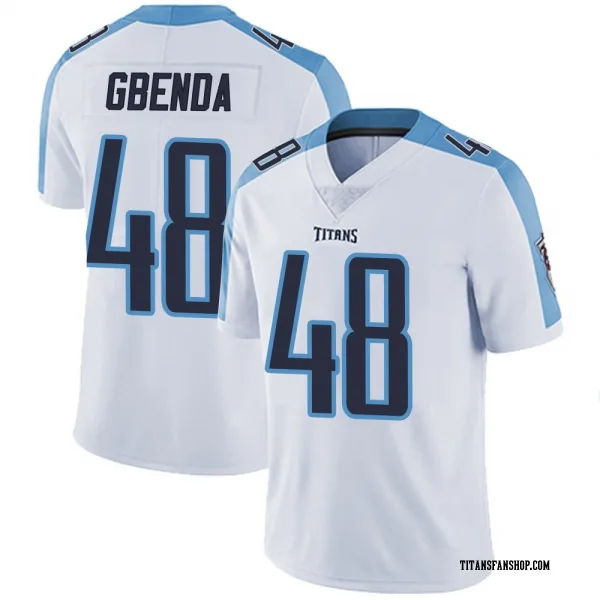 Youth David Gbenda Tennessee Titans Limited White Vapor Untouchable Jersey