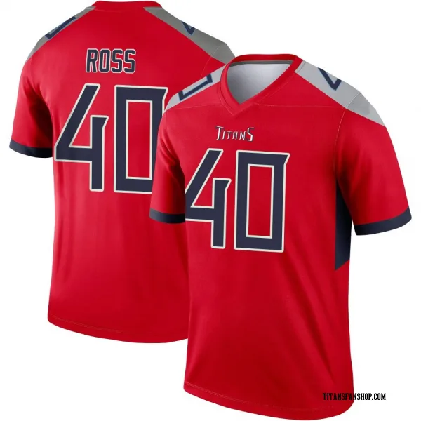 Youth Davion Ross Tennessee Titans Legend Red Inverted Jersey
