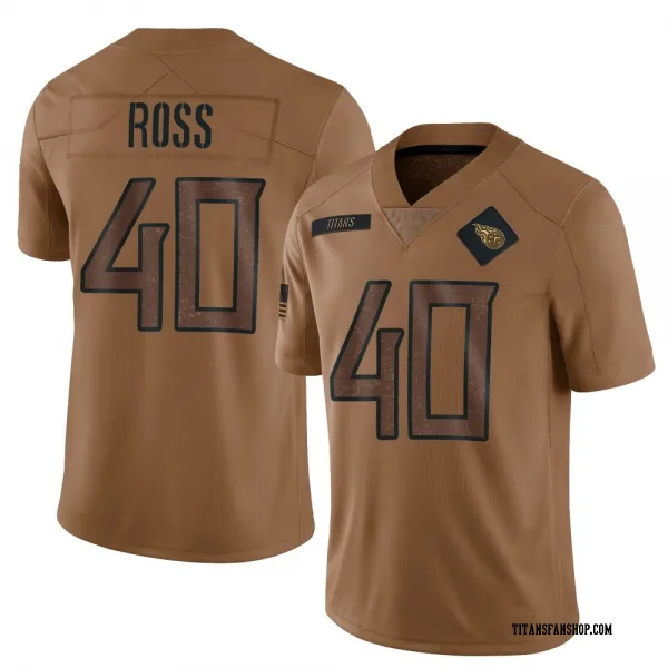 Youth Davion Ross Tennessee Titans Limited Brown 2023 Salute To Service Jersey