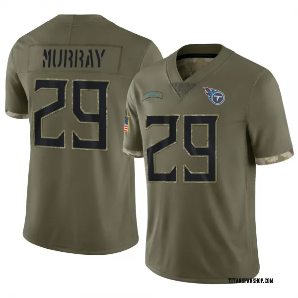 Youth DeMarco Murray Tennessee Titans Limited Olive 2022 Salute To Service Jersey