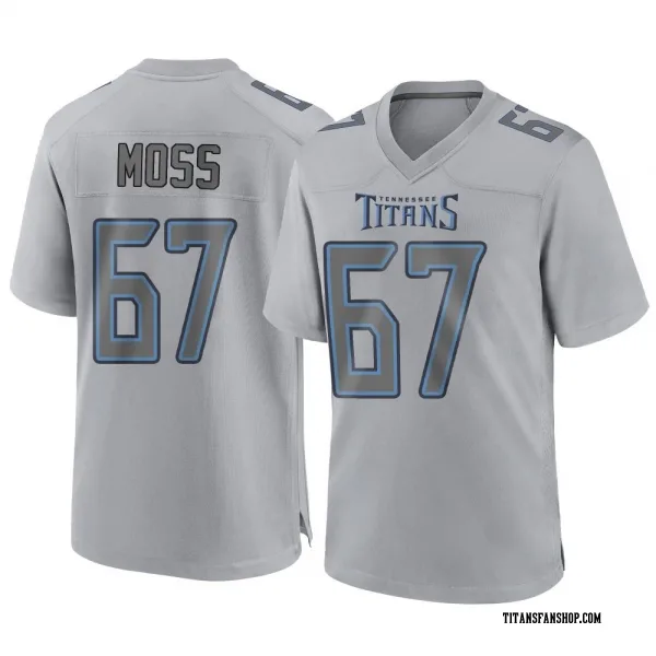 Youth Drew Moss Tennessee Titans Game Gray Atmosphere Fashion Jersey
