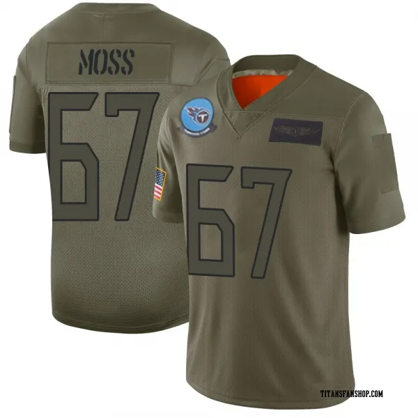 Youth Drew Moss Tennessee Titans Limited Camo 2019 Salute to Service Jersey