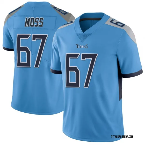 Youth Drew Moss Tennessee Titans Limited Light Blue Vapor Untouchable Jersey