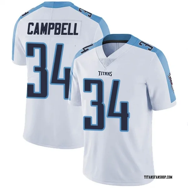 Youth Earl Campbell Tennessee Titans Limited White Vapor Untouchable Jersey