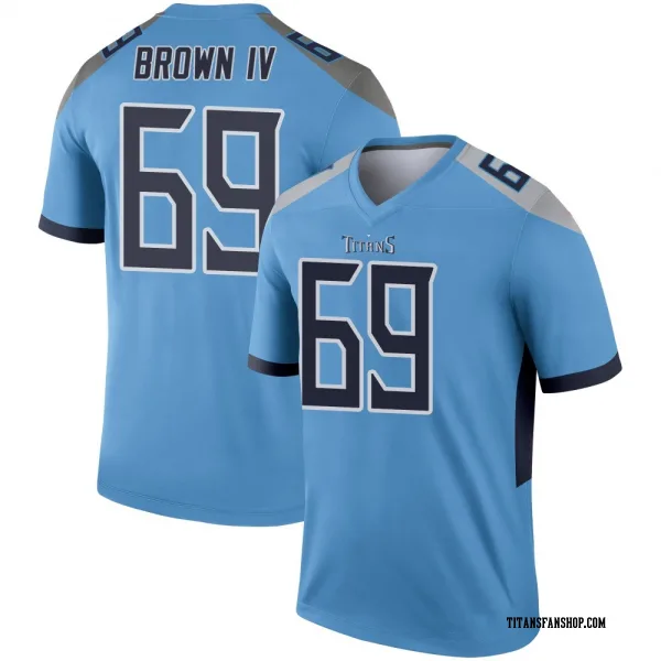 Youth Earnest Brown IV Tennessee Titans Legend Light Blue Jersey