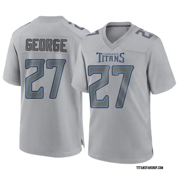 Youth Eddie George Tennessee Titans Game Gray Atmosphere Fashion Jersey