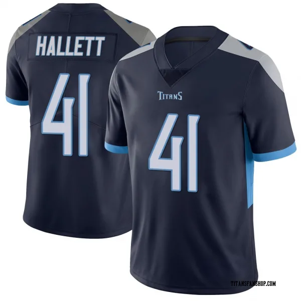 Youth Erick Hallett Tennessee Titans Limited Navy Vapor Untouchable Jersey