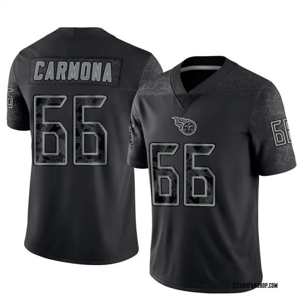 Youth Fernando Carmona Tennessee Titans Limited Black Reflective Jersey