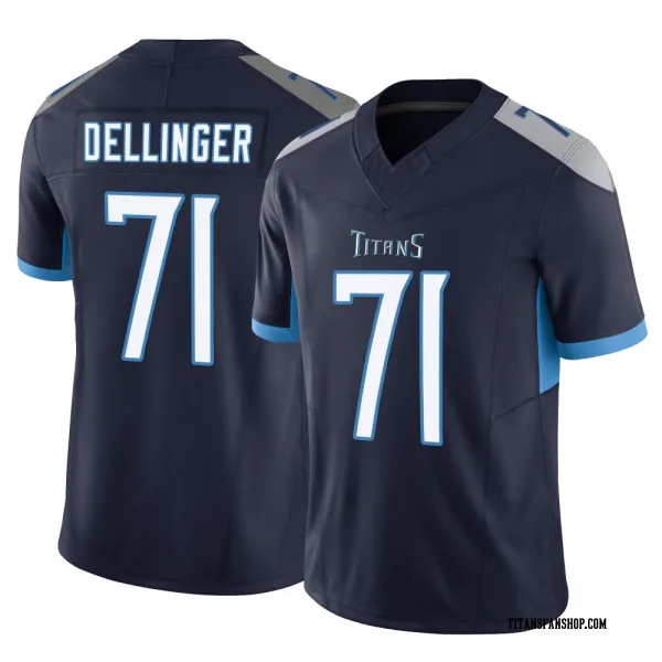 Youth Garrett Dellinger Tennessee Titans Limited Navy Vapor F.U.S.E. Jersey