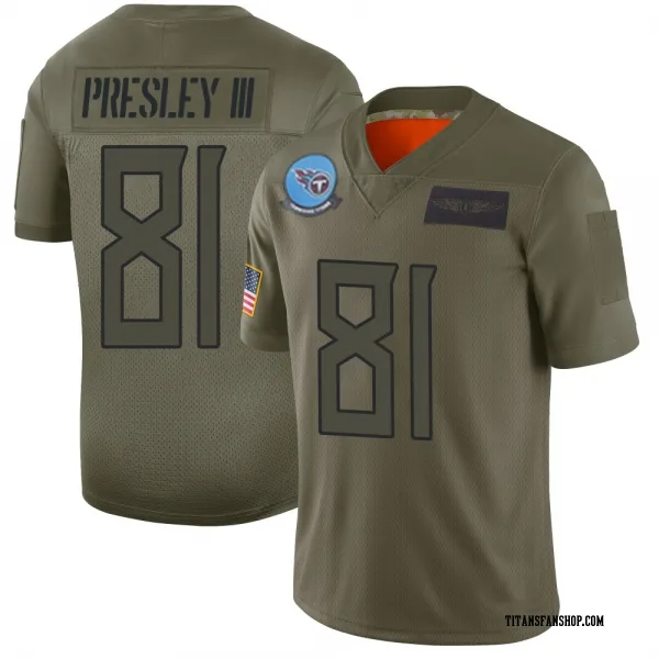 Youth Hal Presley III Tennessee Titans Limited Camo 2019 Salute to Service Jersey