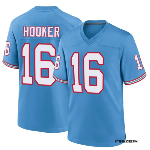 Youth Hendon Hooker Tennessee Titans Game Light Blue Oilers Throwback Alternate Jersey