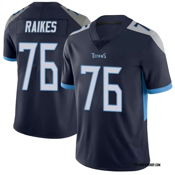 Youth Isaiah Raikes Tennessee Titans Limited Navy Vapor Untouchable Jersey