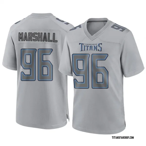 Youth Jackie Marshall Tennessee Titans Game Gray Atmosphere Fashion Jersey