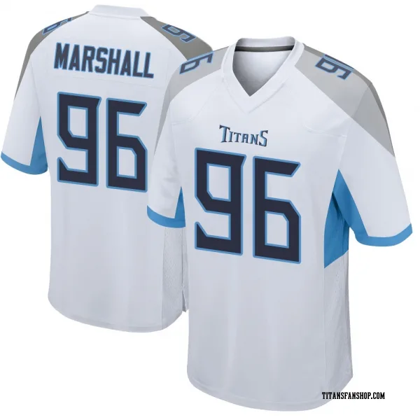 Youth Jackie Marshall Tennessee Titans Game White Jersey