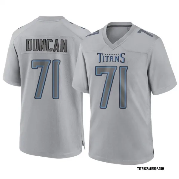 Youth Jaelyn Duncan Tennessee Titans Game Gray Atmosphere Fashion Jersey