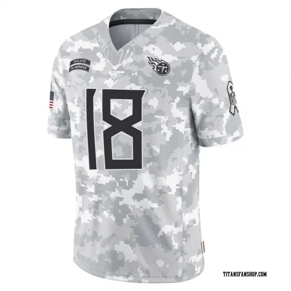 Youth Jalyn Armour-Davis Tennessee Titans Limited Arctic Camo 2024 Salute to Service Jersey
