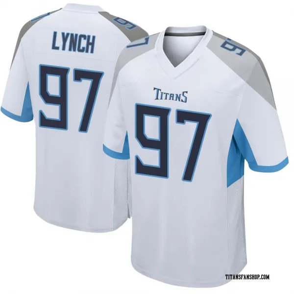 Youth James Lynch Tennessee Titans Game White Jersey