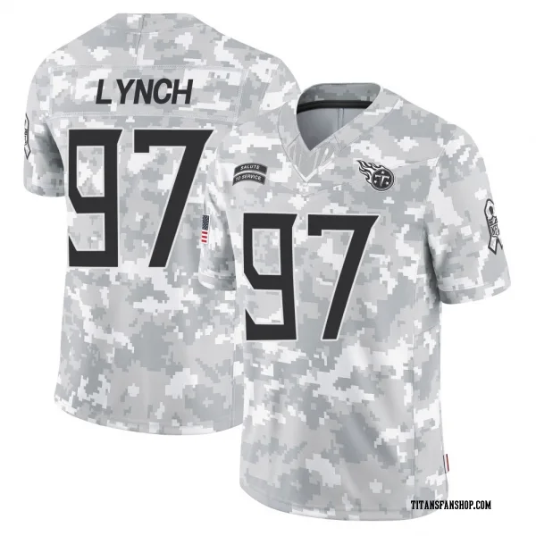 Youth James Lynch Tennessee Titans Limited Arctic Camo 2024 Salute to Service Jersey