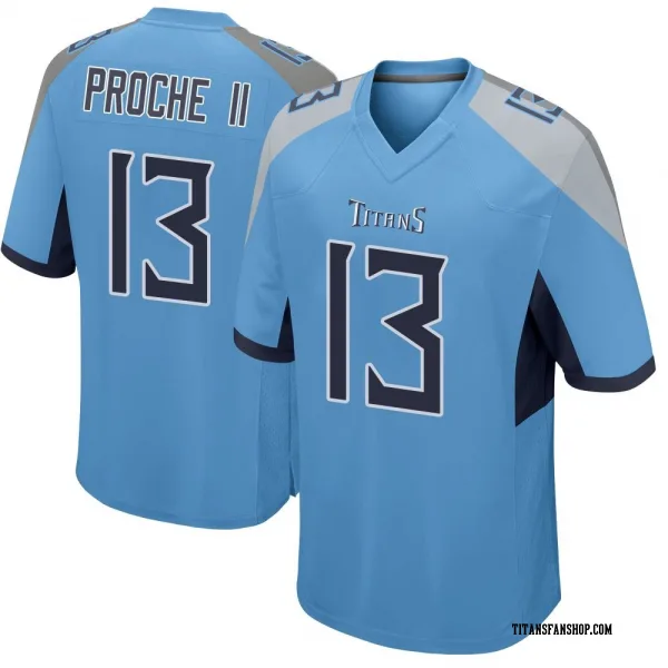 Youth James Proche II Tennessee Titans Game Light Blue Jersey