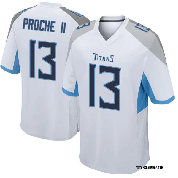 Youth James Proche II Tennessee Titans Game White Jersey