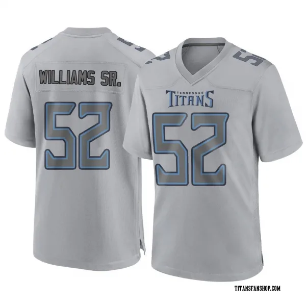 Youth James Williams Sr. Tennessee Titans Game Gray Atmosphere Fashion Jersey