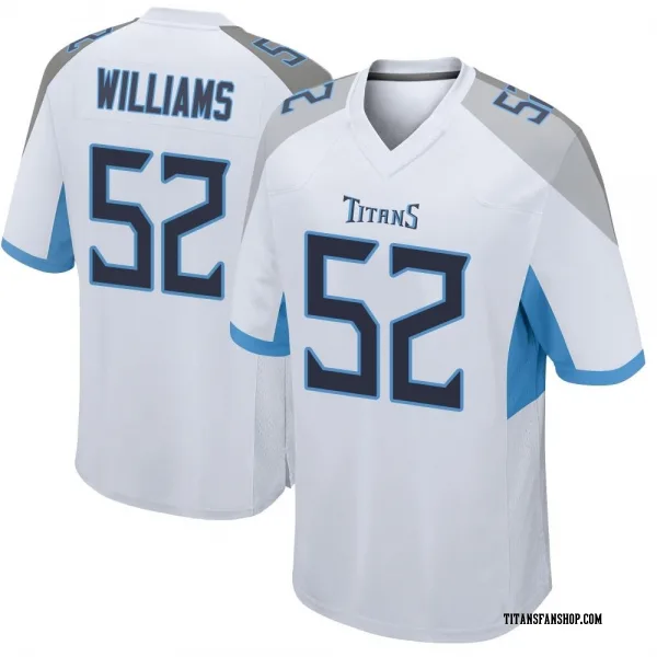 Youth James Williams Tennessee Titans Game White Jersey