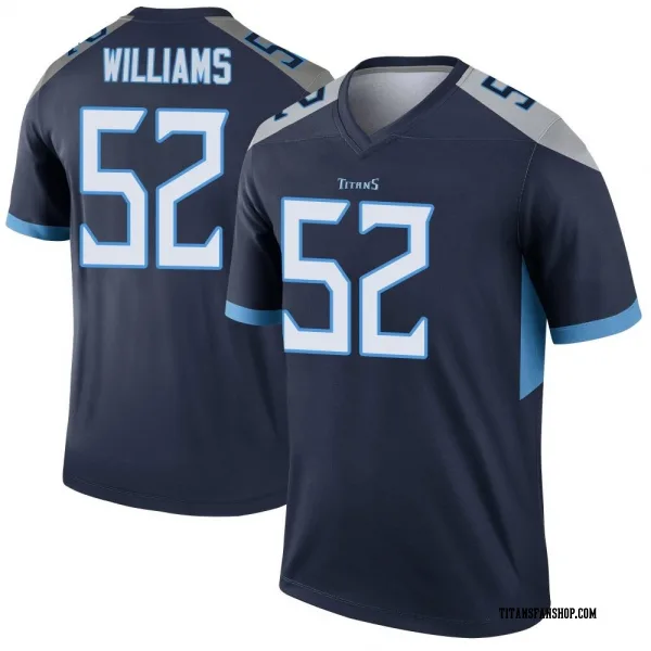 Youth James Williams Tennessee Titans Legend Navy Jersey