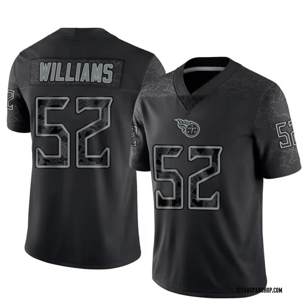Youth James Williams Tennessee Titans Limited Black Reflective Jersey