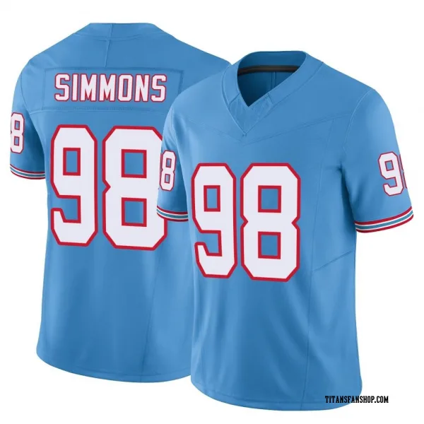 Youth Jeffery Simmons Tennessee Titans Limited Light Blue Vapor F.U.S.E. Jersey