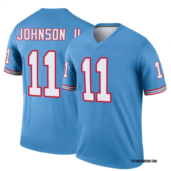 Youth Jermaine Johnson II Tennessee Titans Legend Light Blue Oilers Throwback Jersey