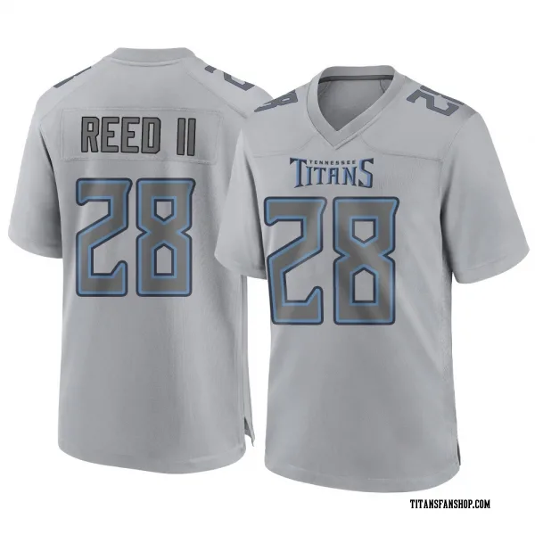 Youth Jerrick Reed II Tennessee Titans Game Gray Atmosphere Fashion Jersey