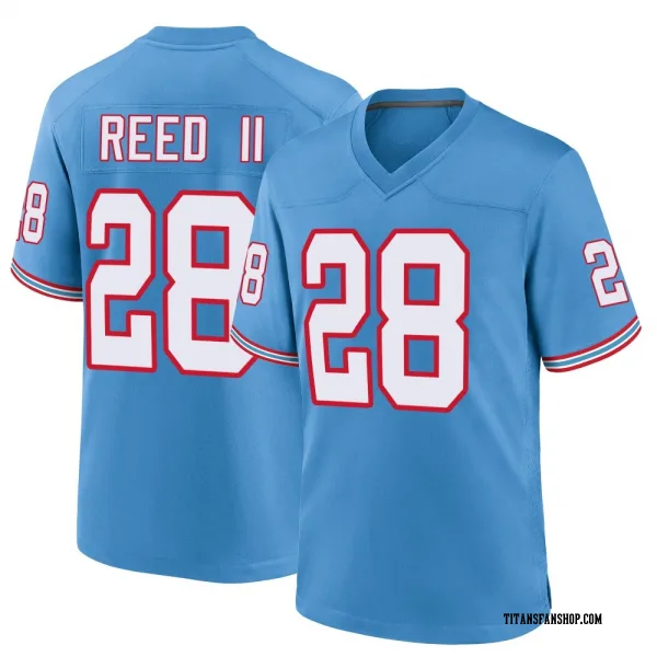 Youth Jerrick Reed II Tennessee Titans Game Light Blue Oilers Throwback Alternate Jersey