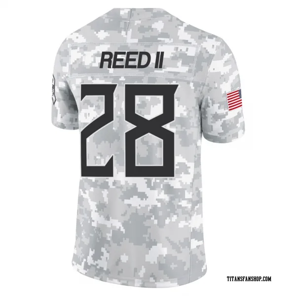 Youth Jerrick Reed II Tennessee Titans Limited Arctic Camo 2024 Salute to Service Jersey