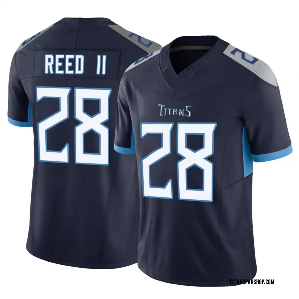 Youth Jerrick Reed II Tennessee Titans Limited Navy Vapor F.U.S.E. Jersey