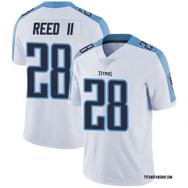 Youth Jerrick Reed II Tennessee Titans Limited White Vapor Untouchable Jersey