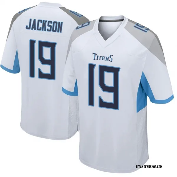Youth Jha'Quan Jackson Tennessee Titans Game White Jersey