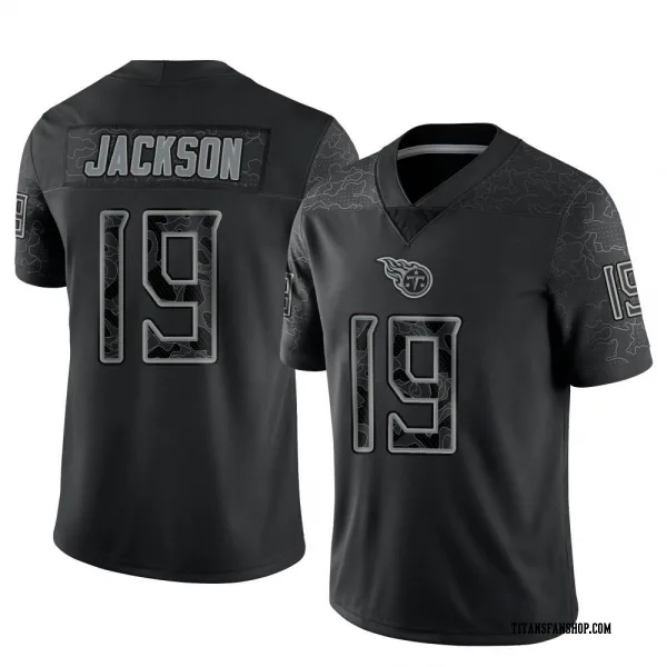 Youth Jha'Quan Jackson Tennessee Titans Limited Black Reflective Jersey