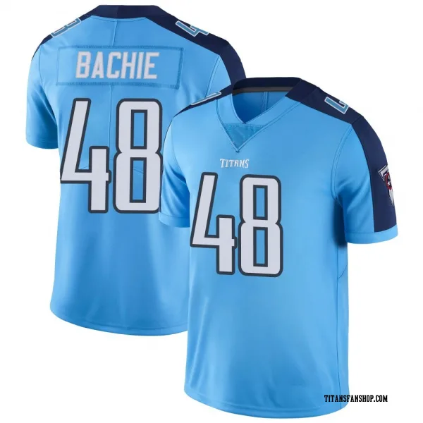 Youth Joe Bachie Tennessee Titans Limited Light Blue Color Rush Jersey