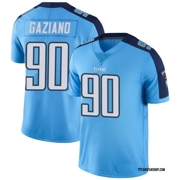 Youth Joe Gaziano Tennessee Titans Limited Light Blue Color Rush Jersey